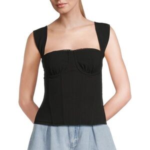 WEWOREWHAT Ruched Cup Corset Top